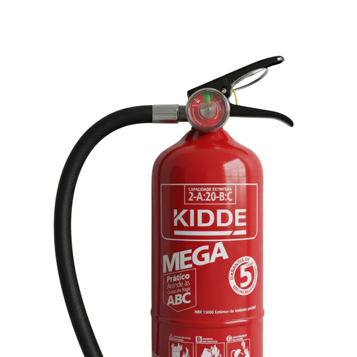 EXTINTOR PÓ ABC 2KG LINHA MEGA KIDDE