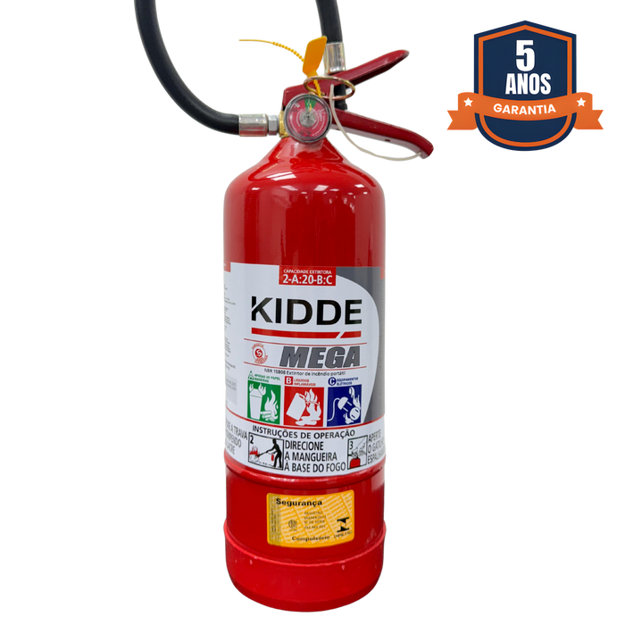 EXTINTOR PÓ ABC 4KG LINHA MEGA KIDDE